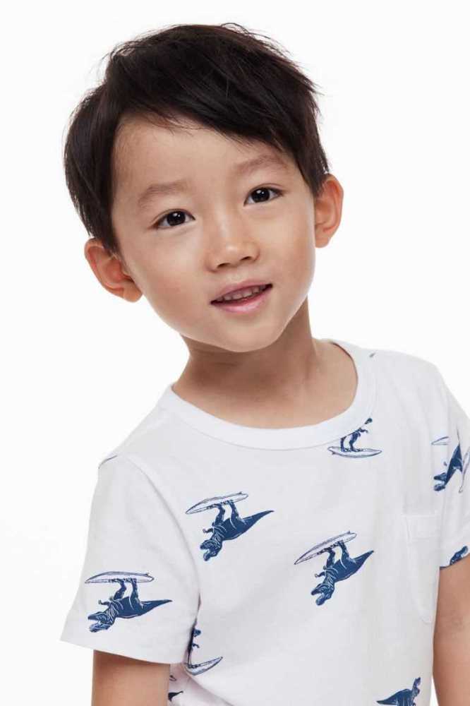 Camisas H&M 2-pack Algodon Niños Azules | 896532TVX