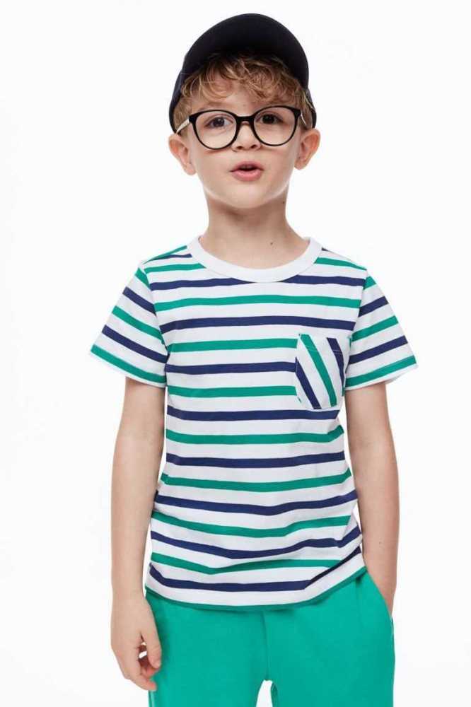 Camisas H&M 2-pack Algodon Niños Azules | 896532TVX