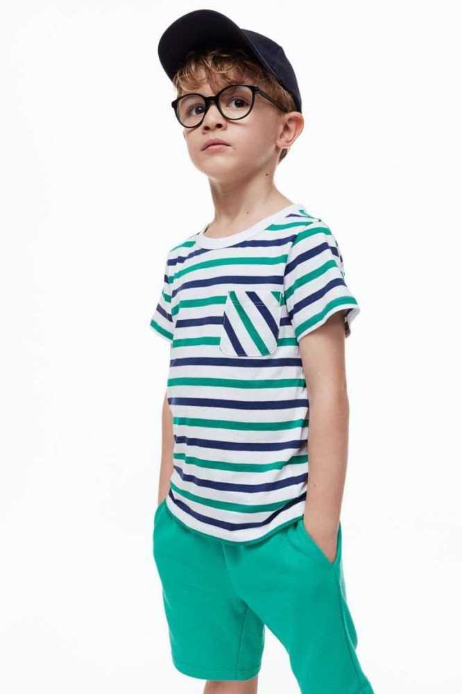 Camisas H&M 2-pack Algodon Niños Verdes Claro | 975263IUH