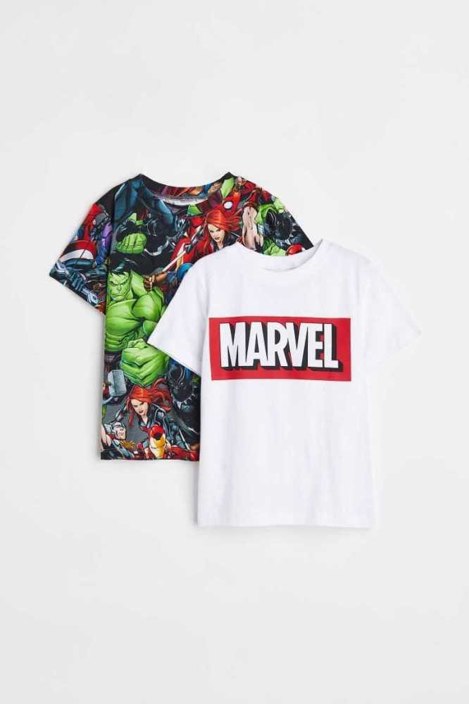 Camisas H&M 2-pack Printed Niños Blancos | 253196IQO