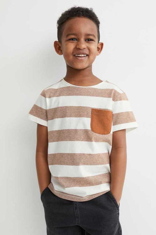 Camisas H&M 3-pack Algodon Niños Verdes Claro | 758064CJN