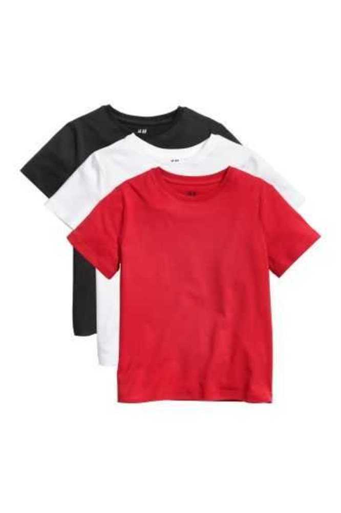 Camisas H&M 3-pack Niños Blancos | 456370ZUS