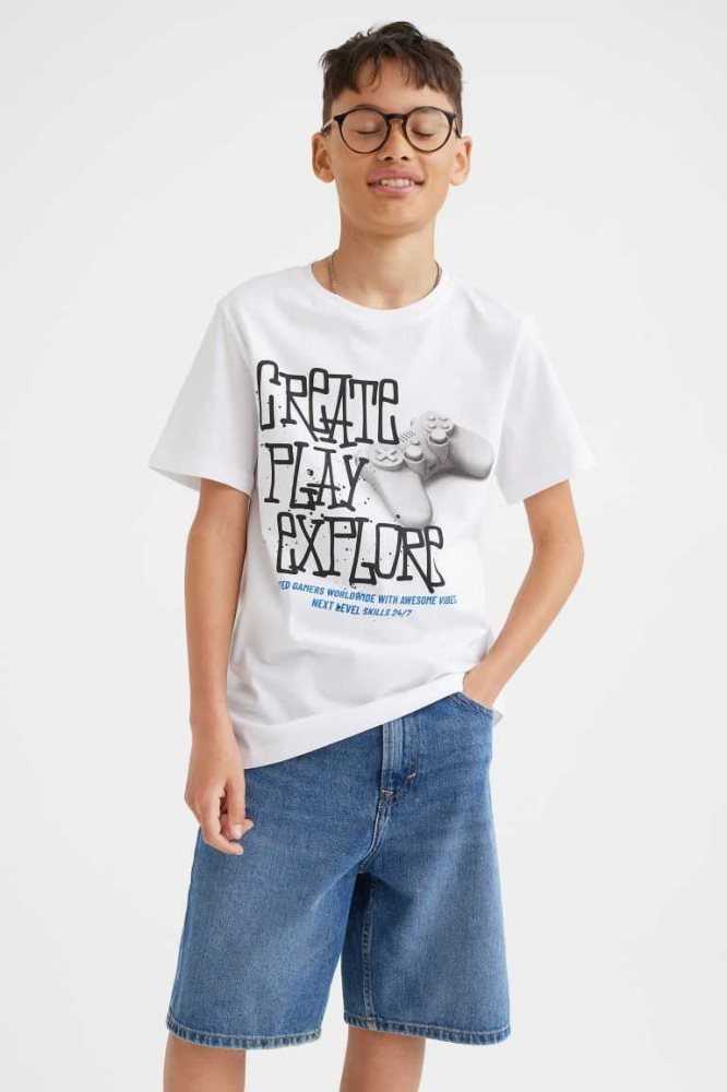 Camisas H&M 5-pack Algodon Niños Grises Oscuro | 807435VRE