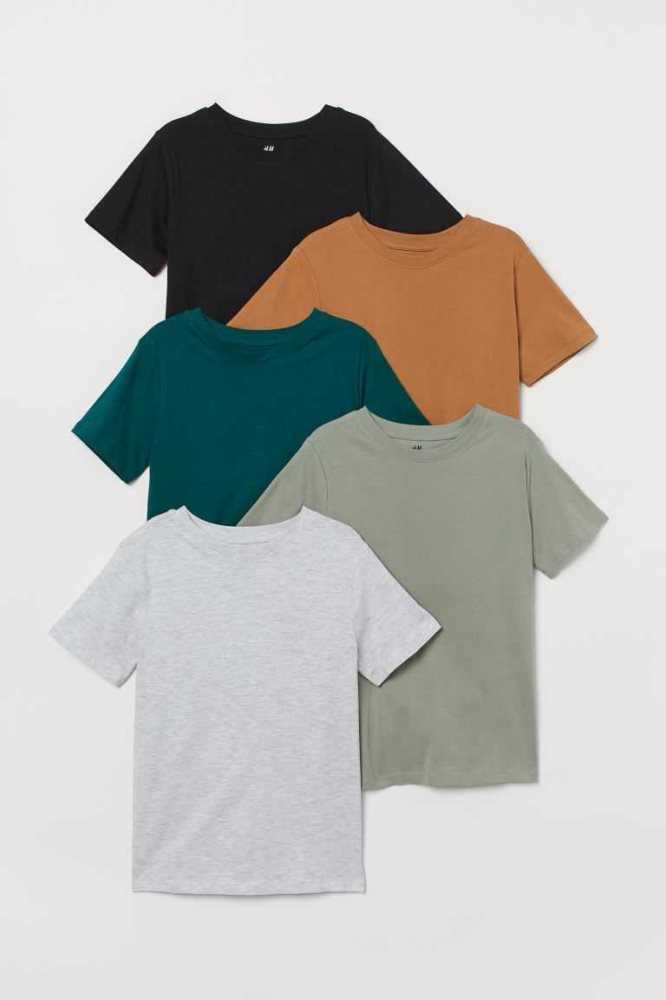 Camisas H&M 5-pack Niños Blancos | 103892BKY