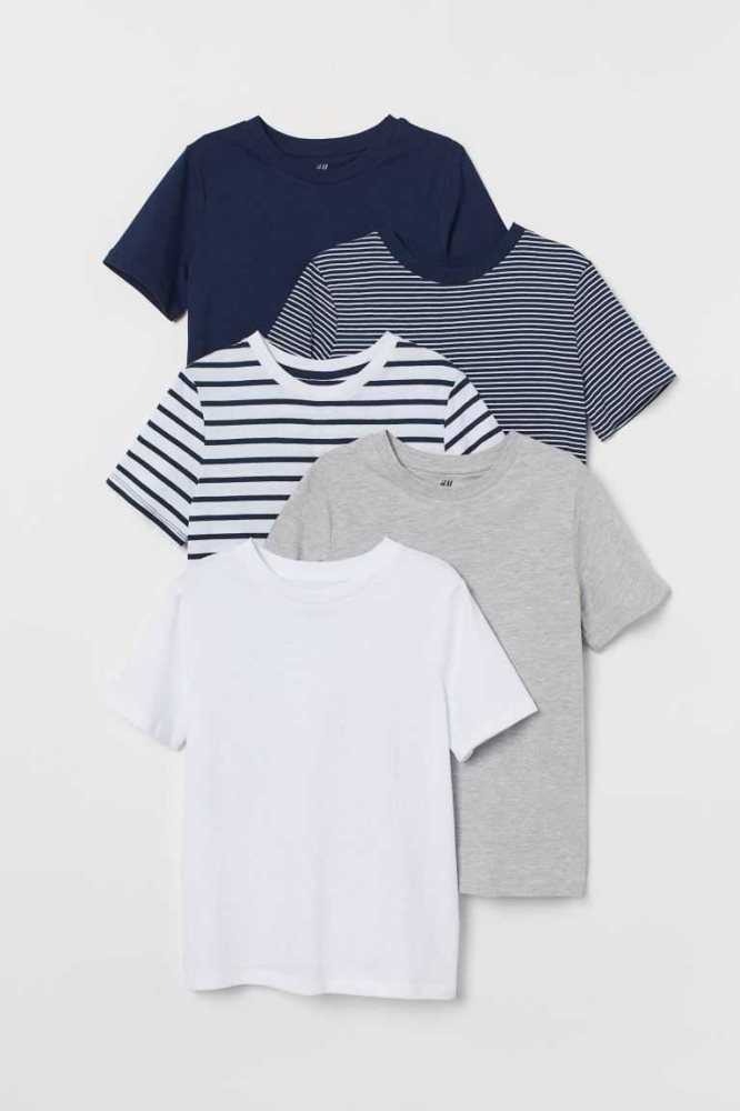 Camisas H&M 5-pack Niños Blancos | 103892BKY