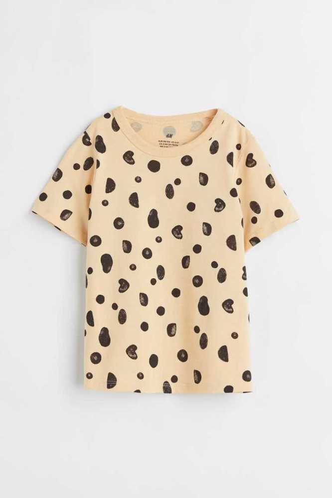 Camisas H&M Algodon Niños Albaricoque | 451698LSH