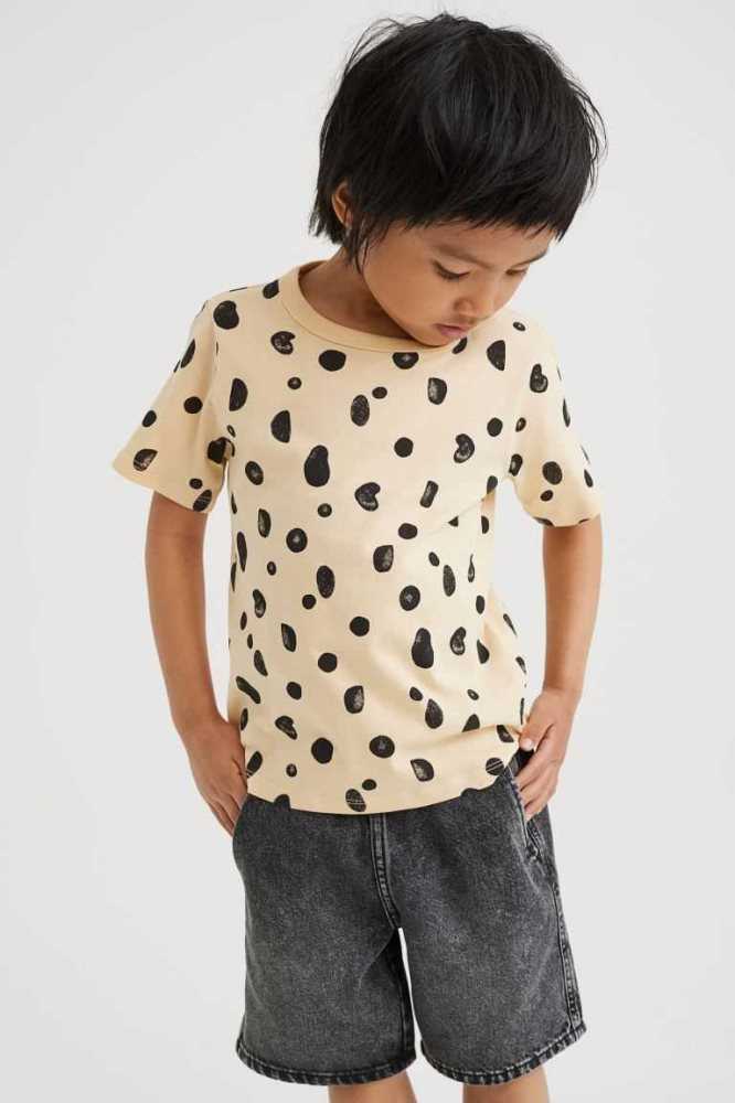 Camisas H&M Algodon Niños Albaricoque | 451698LSH