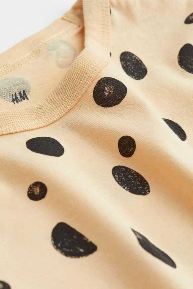 Camisas H&M Algodon Niños Amarillos Claro | 240957MEC