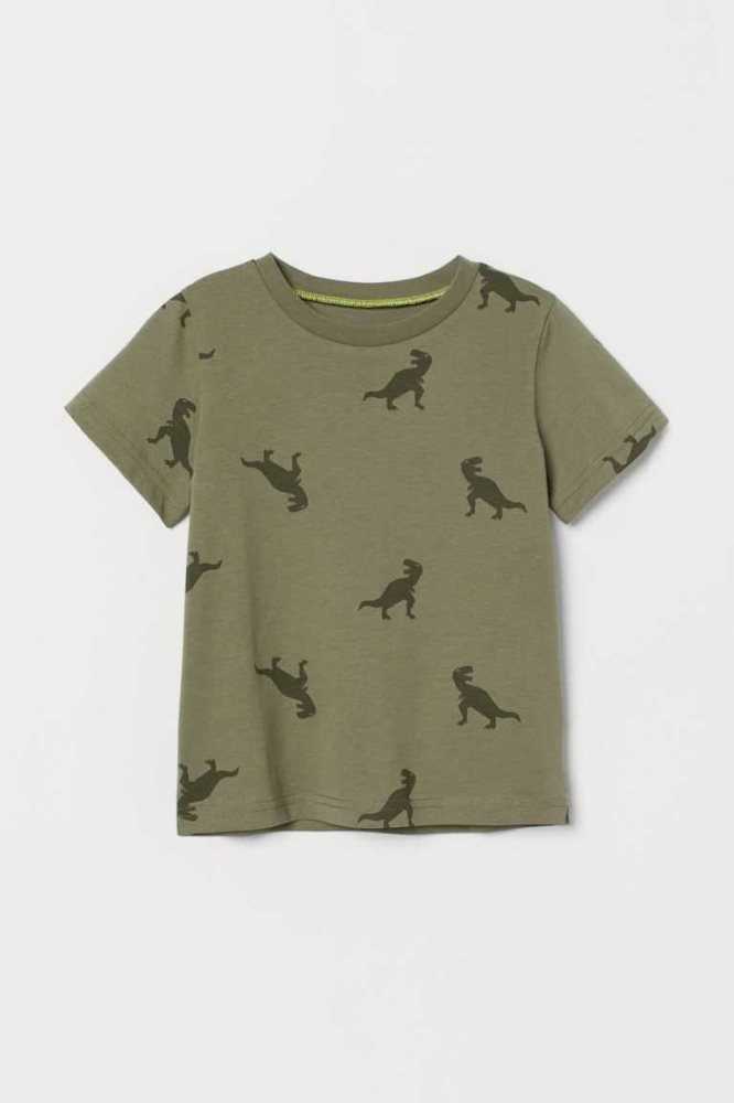 Camisas H&M Algodon Niños Amarillos Claro | 243057VEU