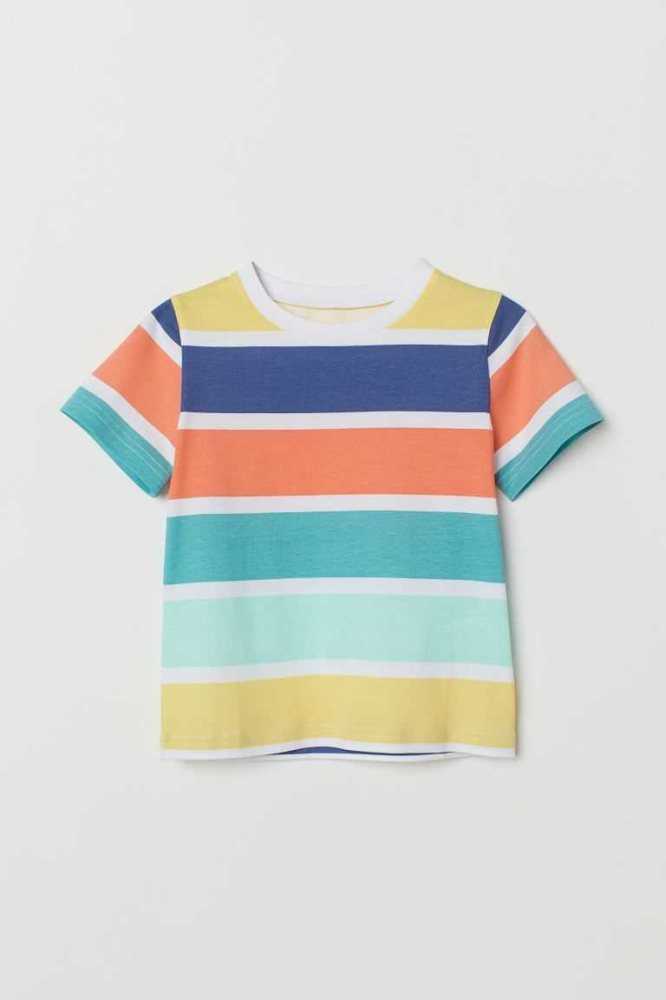 Camisas H&M Algodon Niños Amarillos Claro | 243057VEU