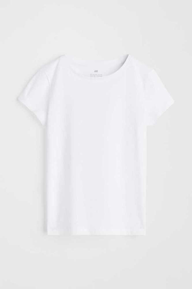 Camisas H&M Algodon Niños Blancos | 340158YDT