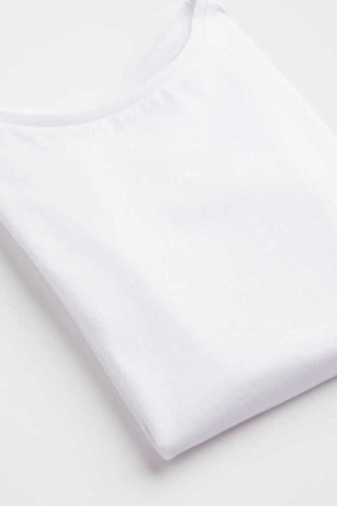 Camisas H&M Algodon Niños Blancos | 340158YDT