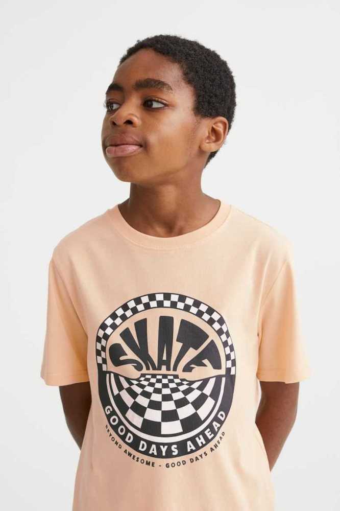 Camisas H&M Algodon Niños Naranjas | 853047XRF