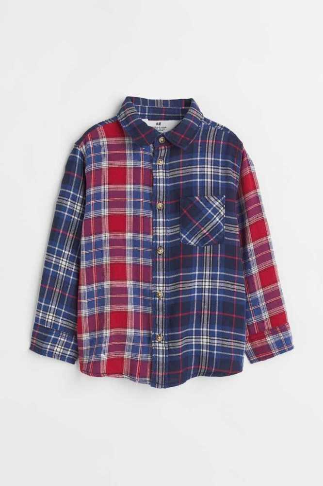 Camisas H&M Algodon Niños Rojos | 349680DNV