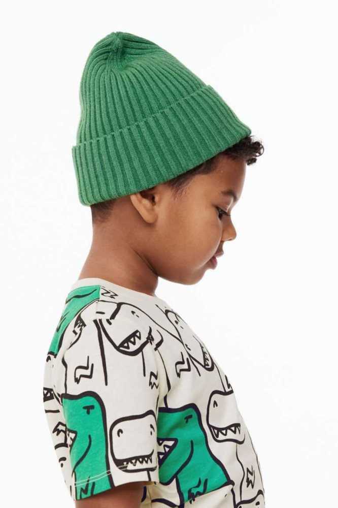 Camisas H&M Algodon Niños Verdes Claro | 536128WXG