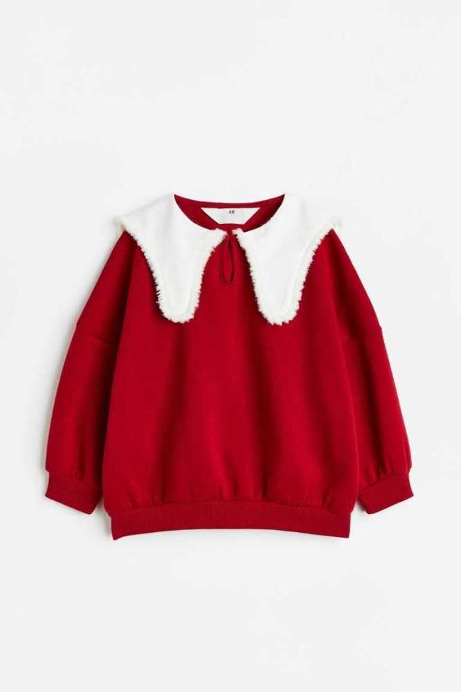 Camisas H&M Collared Niños Rojos | 184732QWZ