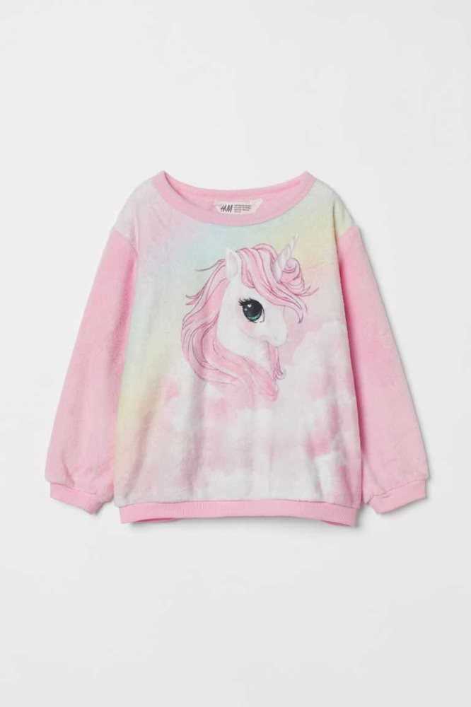 Camisas H&M Fleece Niños Azules Claro | 938752TCB