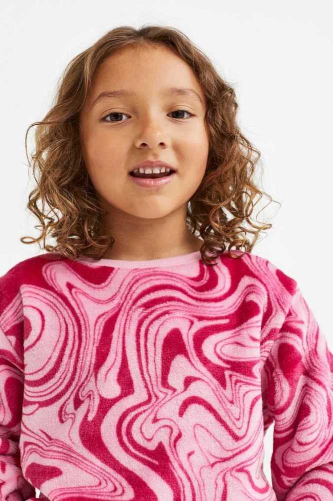 Camisas H&M Fleece Niños Azules Claro | 938752TCB