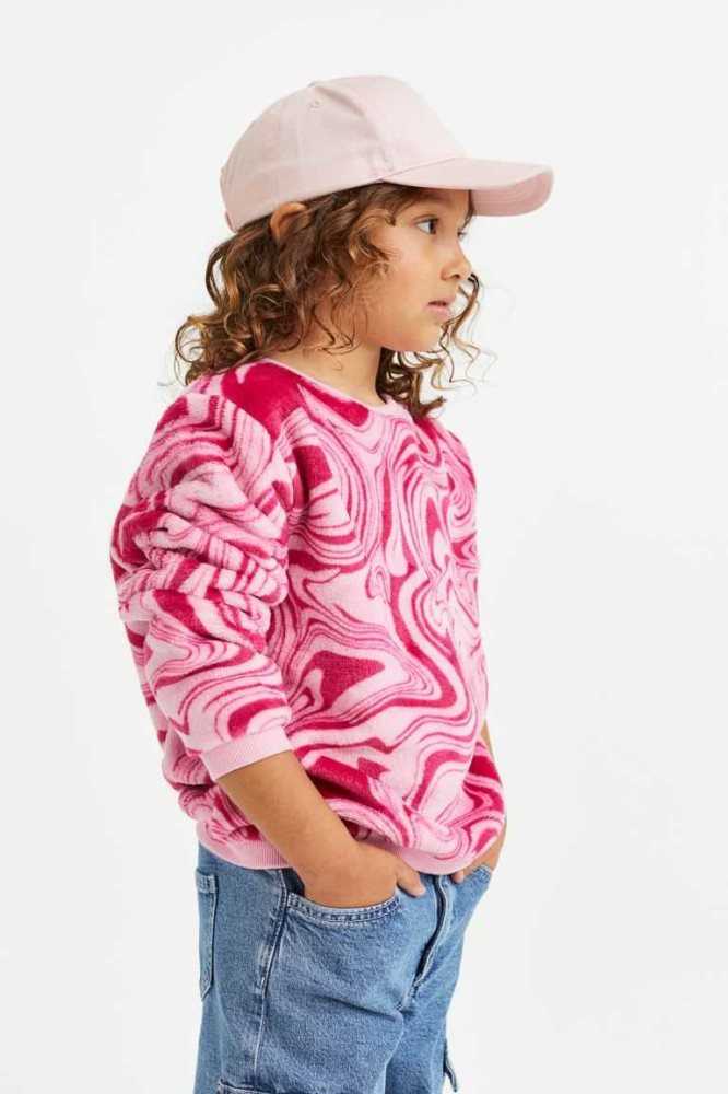 Camisas H&M Fleece Niños Rosas | 675401CLR