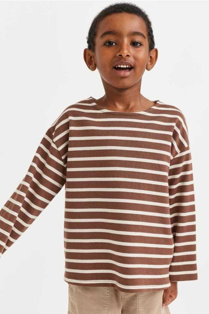 Camisas H&M Oversized Long-sleeved Niños Marrom | 591237TSK