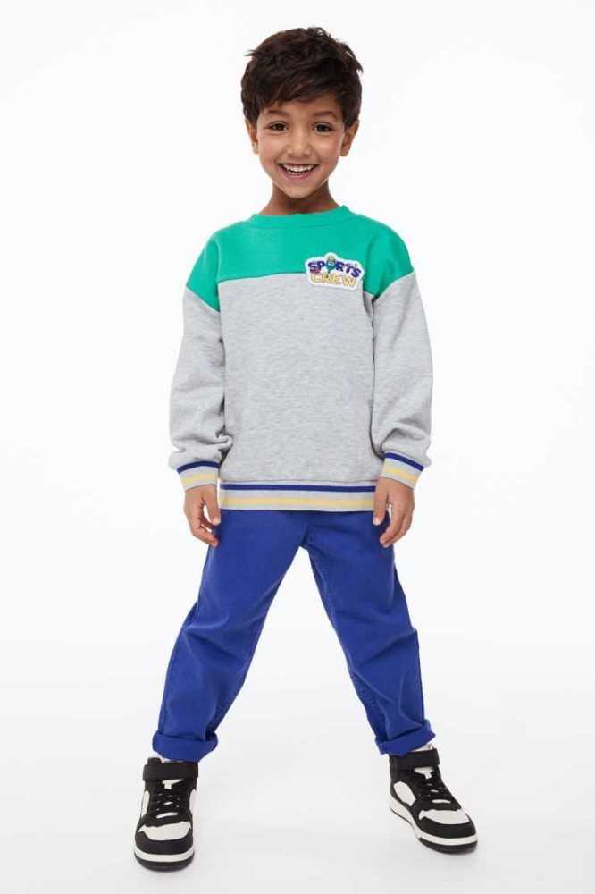 Camisas H&M Oversized Niños Grises Claro | 072469VCT