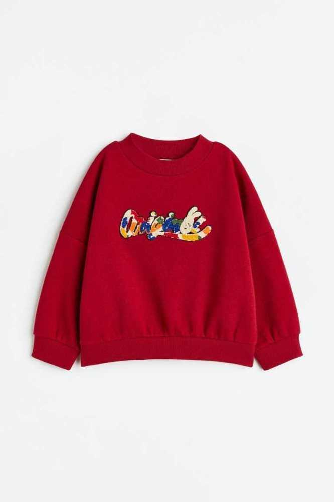 Camisas H&M Oversized Niños Rojos | 437025SKO