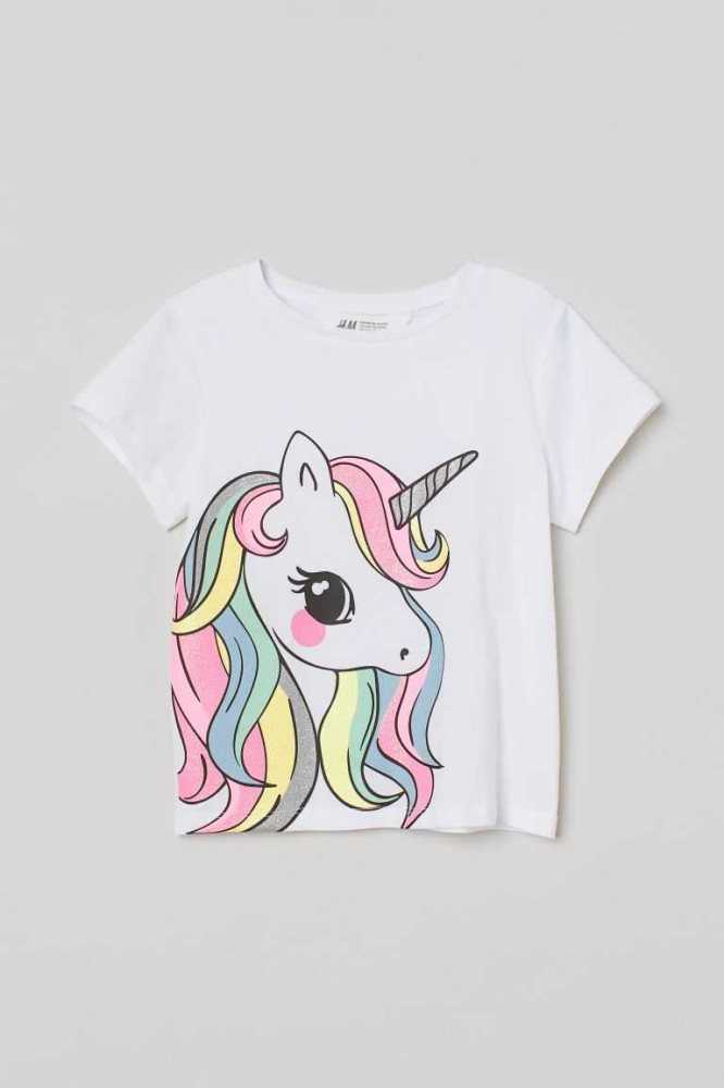 Camisas H&M Printed Niños Amarillos | 678215WYI