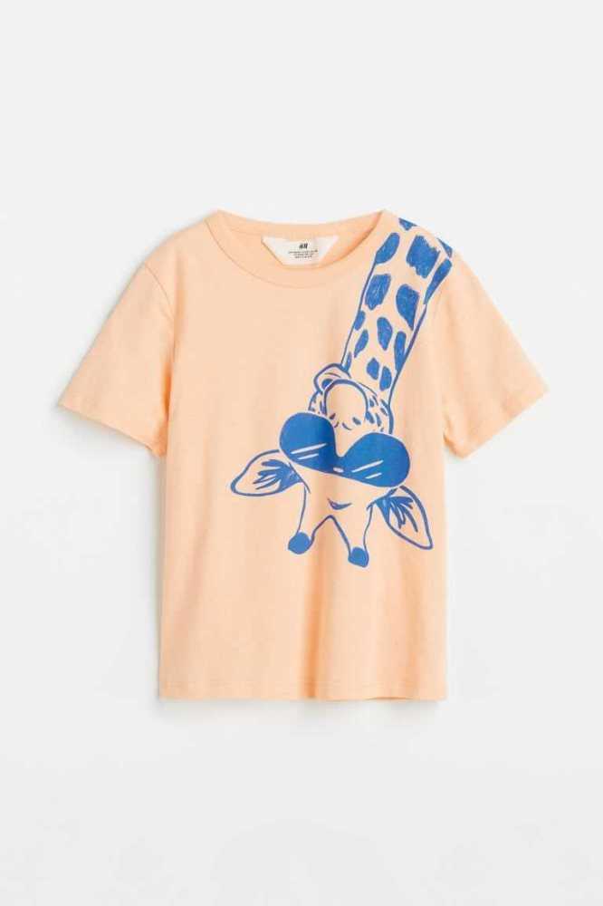 Camisas H&M Printed Niños Azules Oscuro | 597168BLI