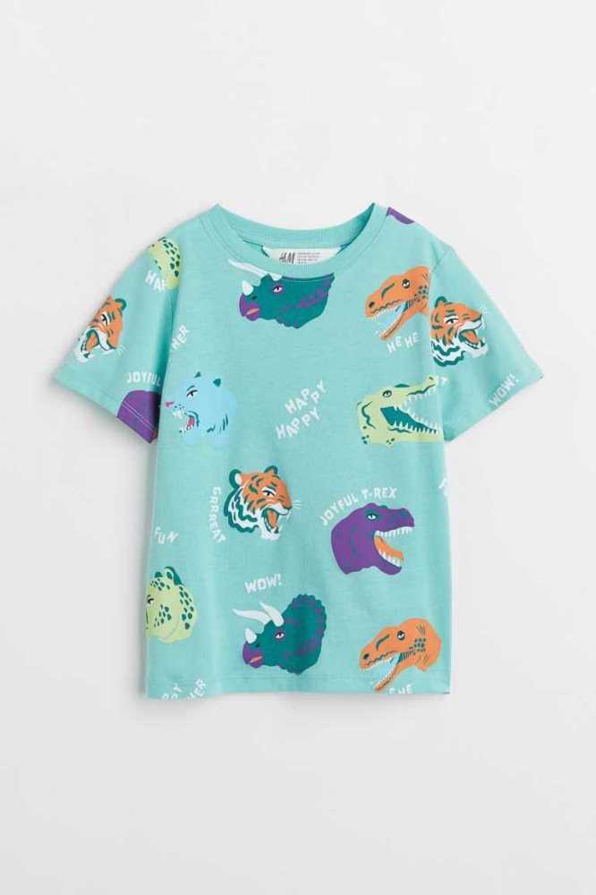 Camisas H&M Printed Niños Blancos | 297635WMU