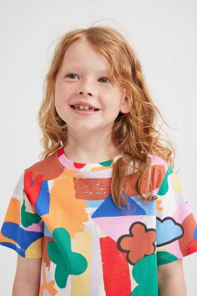 Camisas H&M Printed Niños Blancos | 359720JBQ