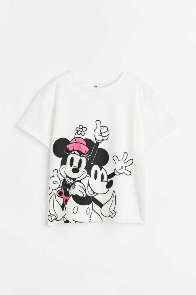 Camisas H&M Printed Niños Blancos | 812406HRF