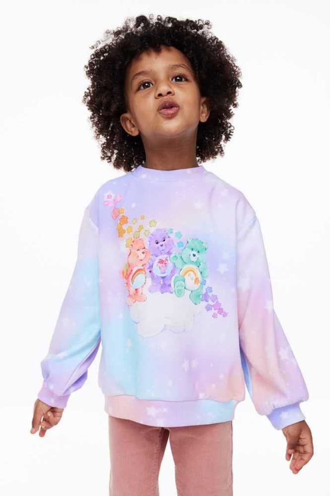 Camisas H&M Printed Niños Morados Claro | 308617AUL