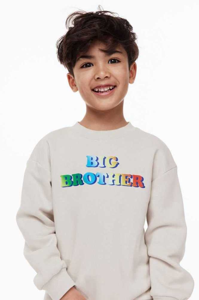 Camisas H&M Printed Sibling Niños Verdes Claro | 548931MHY