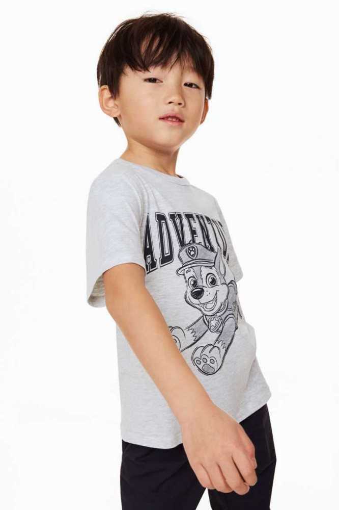 Camisas H&M Printed cotton Niños Azules | 201563ZCI