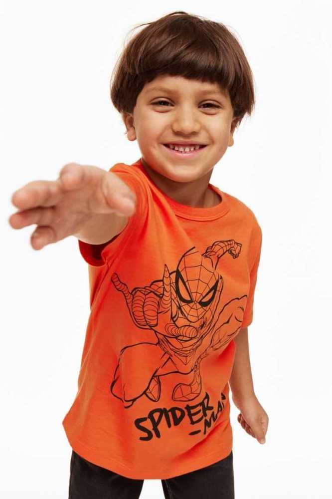 Camisas H&M Printed cotton Niños Azules | 201563ZCI