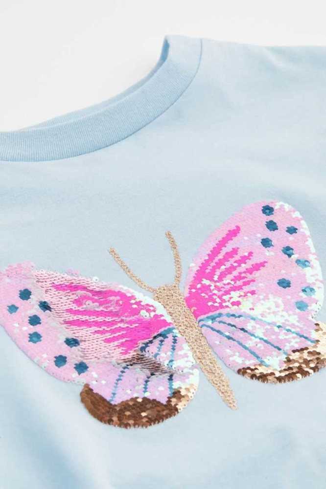 Camisas H&M Reversible Sequin-motif Niños Blancos | 023918EQN