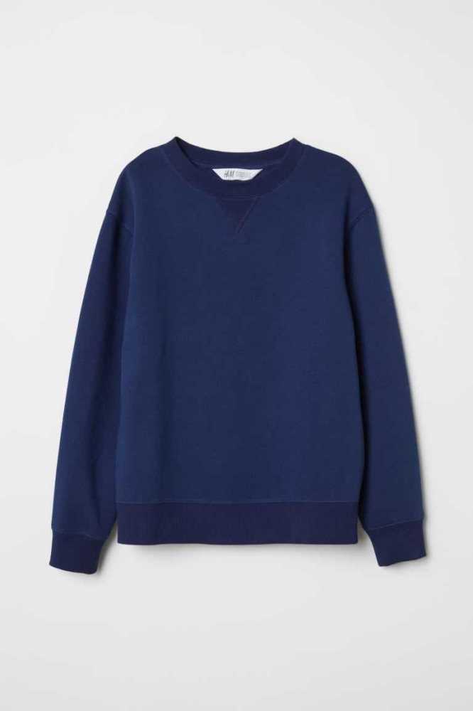 Camisas H&M Sweatshirt Niños Azules Claro | 510386QZN