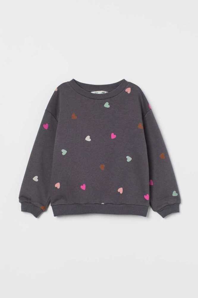 Camisas H&M Sweatshirt Niños Grises | 376842HUE