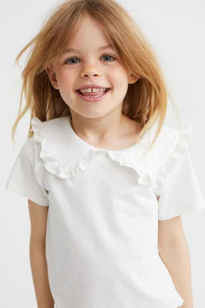 Camisas H&M T-shirtCollar Niños Amarillos | 304281XZR