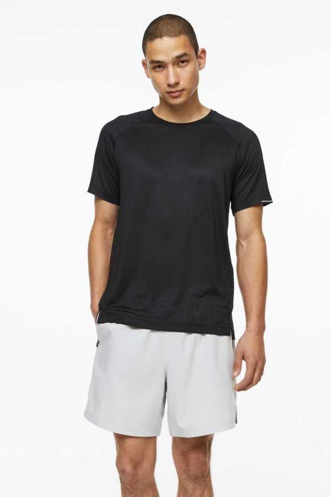 Camiseta H&M DryMove Correr top Hombre Turquesa | 985017IKZ