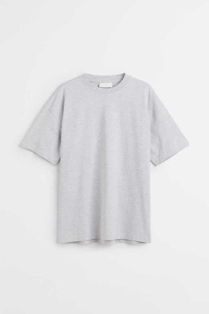 Camiseta H&M Oversized Fit Algodon Hombre Vino | 483675HIU