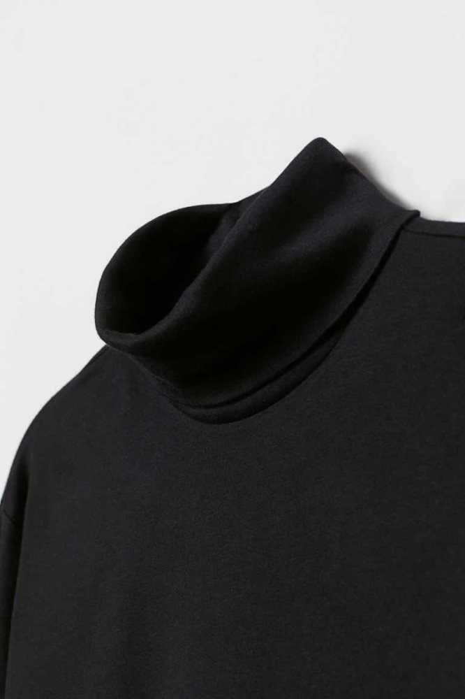 Camiseta H&M Slim Fit Turtleneck Hombre Negros | 410327NBD