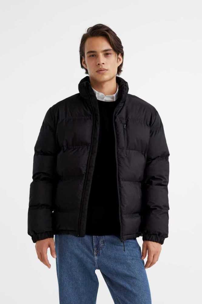 Chaquetas H&M Agua-repellent Hombre Negros | 021357YSJ