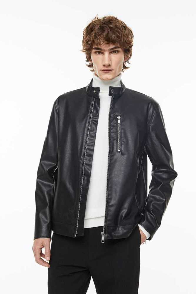 Chaquetas H&M Ciclismo Hombre Negros | 974631ENY