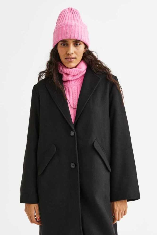 Chaquetas H&M Coat Mujer Negros | 432785BAI