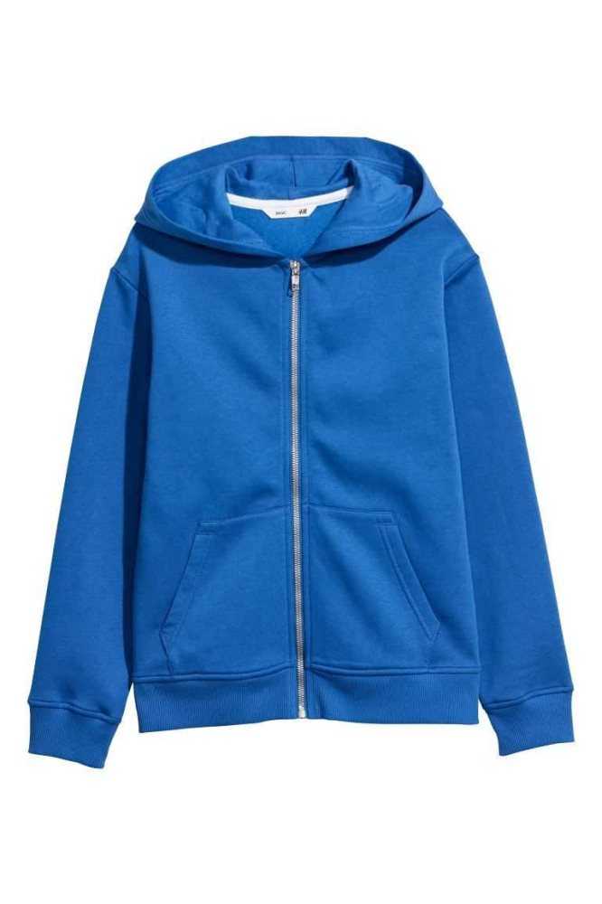 Chaquetas H&M Encapuchado Niños Azul Marino Azules | 376021IET