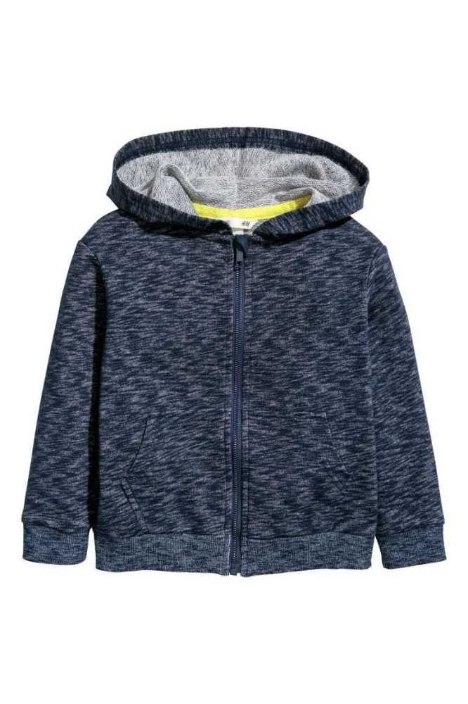 Chaquetas H&M Encapuchado Niños Azules | 821576JDS