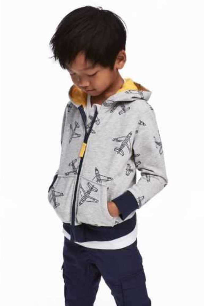 Chaquetas H&M Encapuchado Niños Azules | 821576JDS