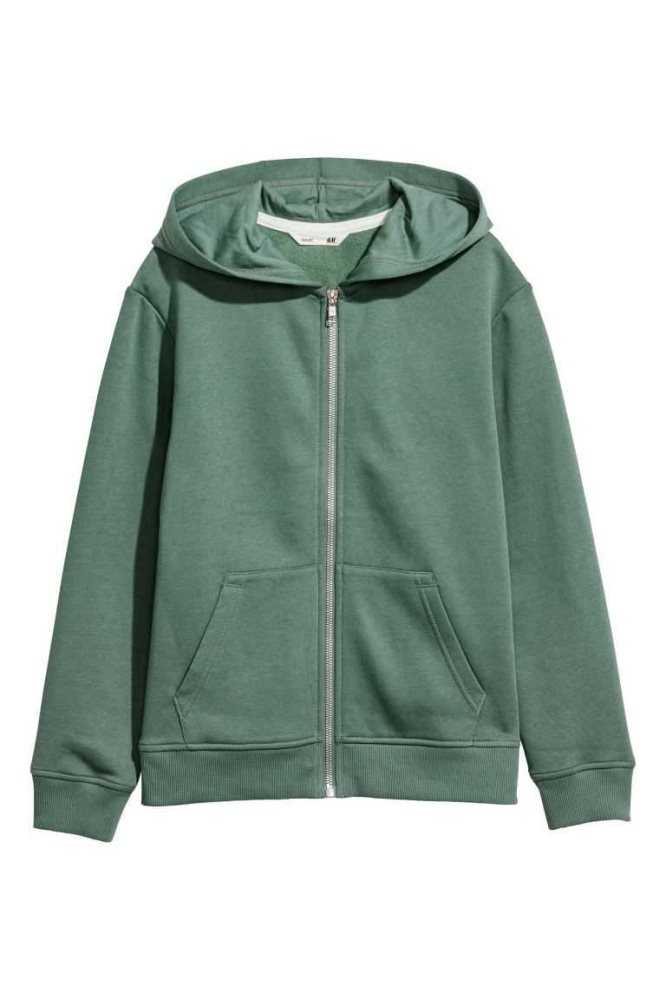 Chaquetas H&M Encapuchado Niños Grises Claro | 472910ISU