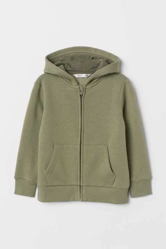 Chaquetas H&M Encapuchado Niños Grises Oscuro | 865047AIQ